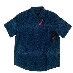 5.11 Tactical Men's Size S Wyatt Trout Short Sleeve Snap Button Adult Shirt New